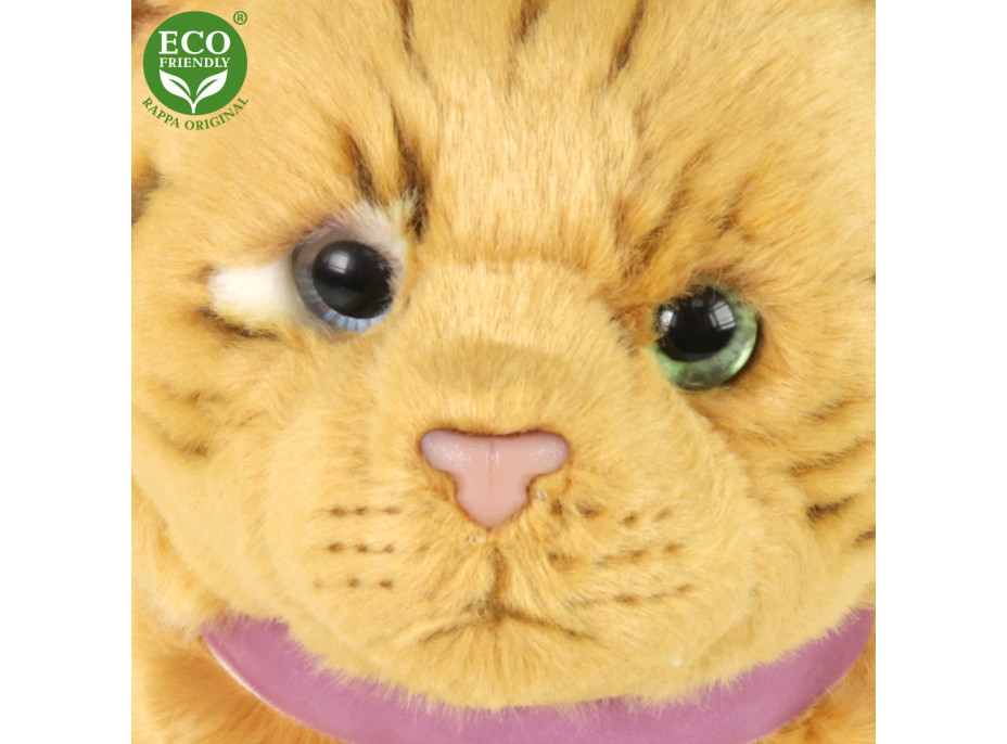 Rappa Plyšová kočka hnědá 25 cm ECO-FRIENDLY