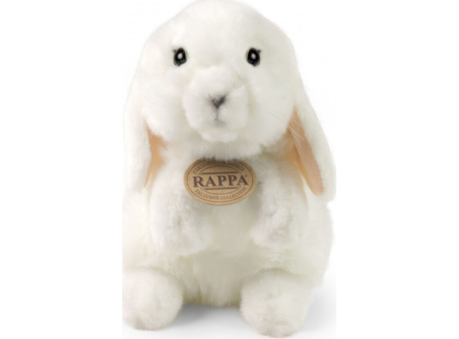 Rappa Plyšový králík bílý stojící 18 cm ECO-FRIENDLY