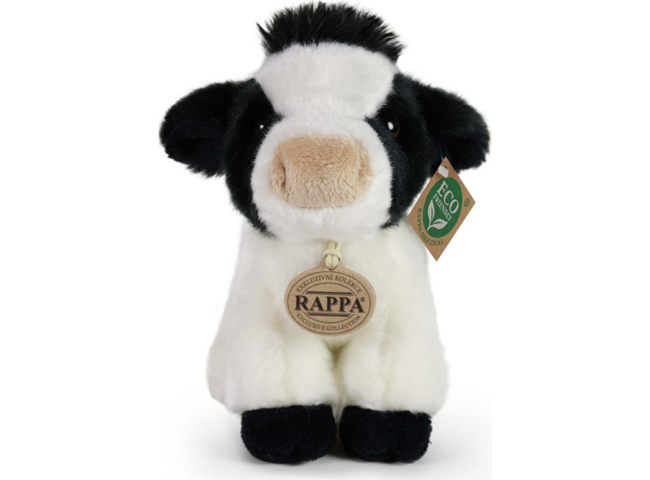 Rappa Plyšová kráva sedící 18 cm ECO-FRIENDLY