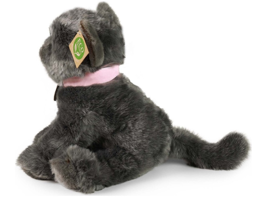 Rappa Plyšová kočka šedá 25 cm ECO-FRIENDLY