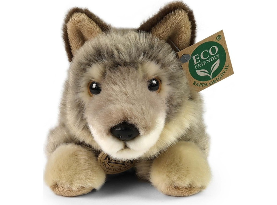 Rappa Plyšový vlk ležící 20 cm ECO-FRIENDLY