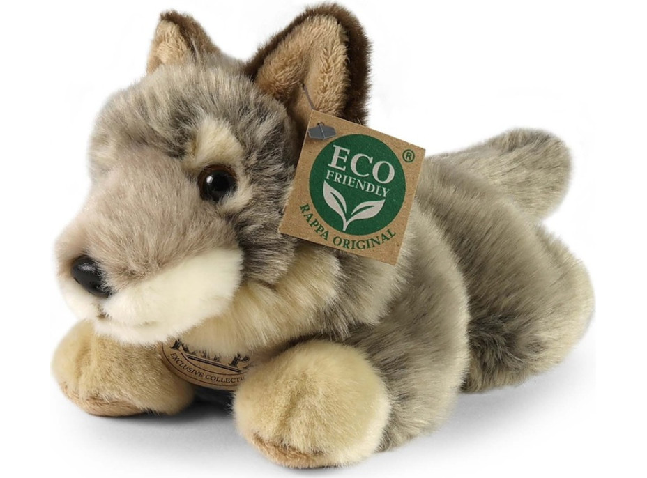 Rappa Plyšový vlk ležící 20 cm ECO-FRIENDLY