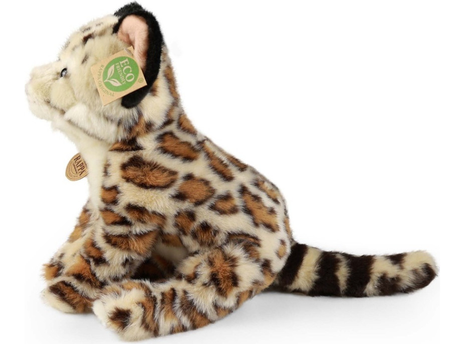 Rappa Plyšový ocelot sedící 28 cm ECO-FRIENDLY
