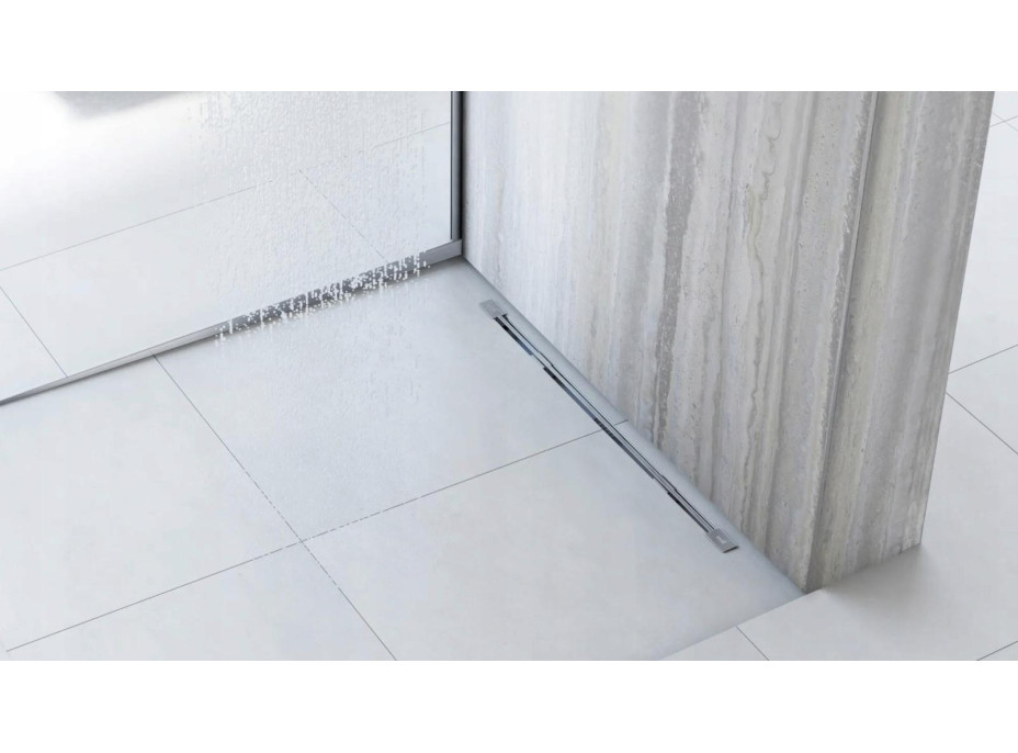 Spádová lišta do sprchového koutu - 120 cm - inox