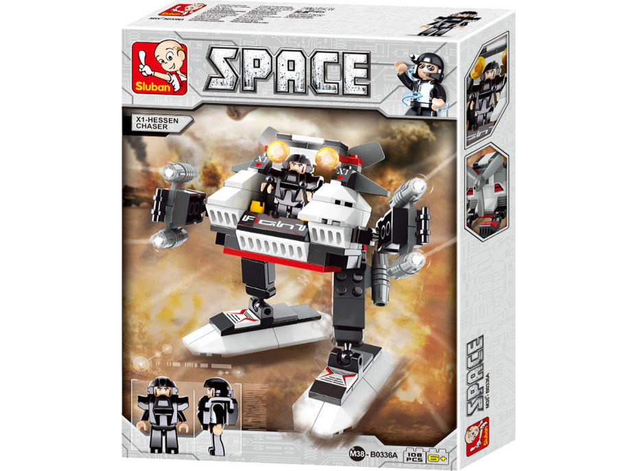 Sluban Space M38-B0336A Robot X1 Hessen pronásledovatel