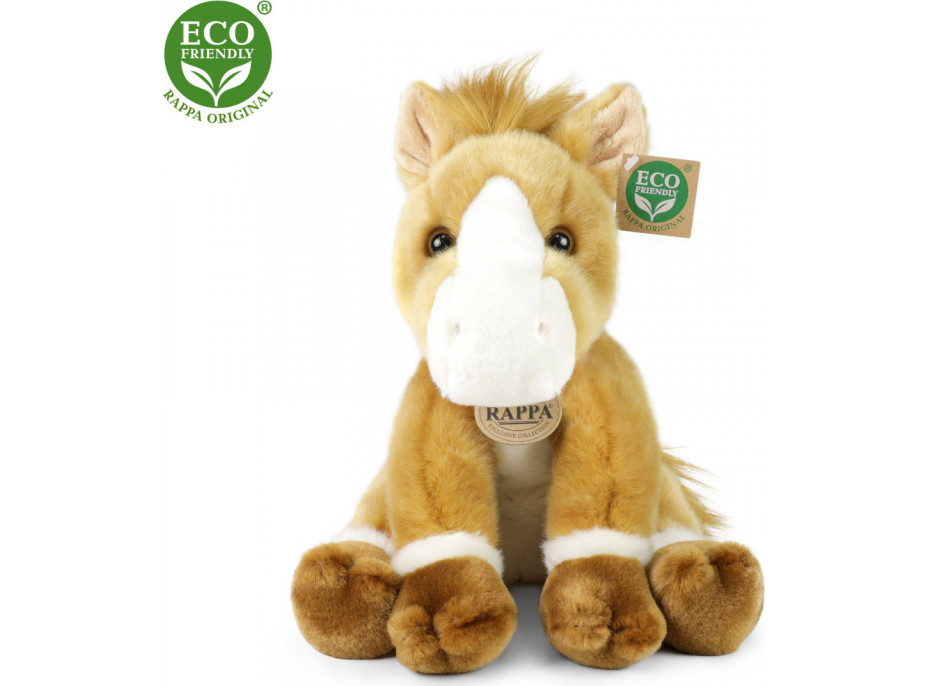 Rappa Plyšový kůň sedící 30 cm ECO-FRIENDLY