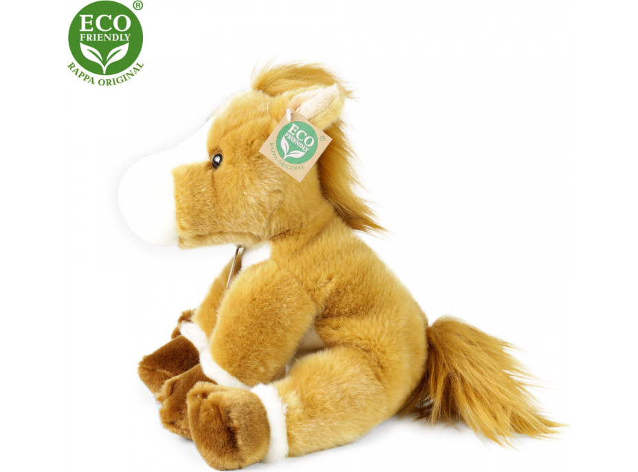 Rappa Plyšový kůň sedící 30 cm ECO-FRIENDLY
