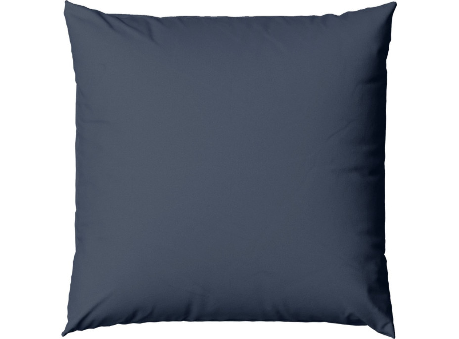 Povlak na polštář FASHION 40x40 cm - tmavě modrý - bavlněný satén