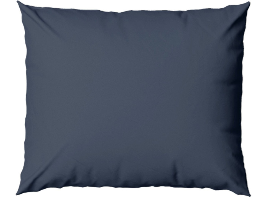 Povlak na polštář FASHION 50x60 cm - tmavě modrý - bavlněný satén