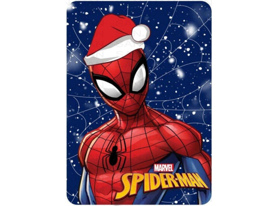 Dětská deka POLAR 100x140 cm - Vánoční Spider-man