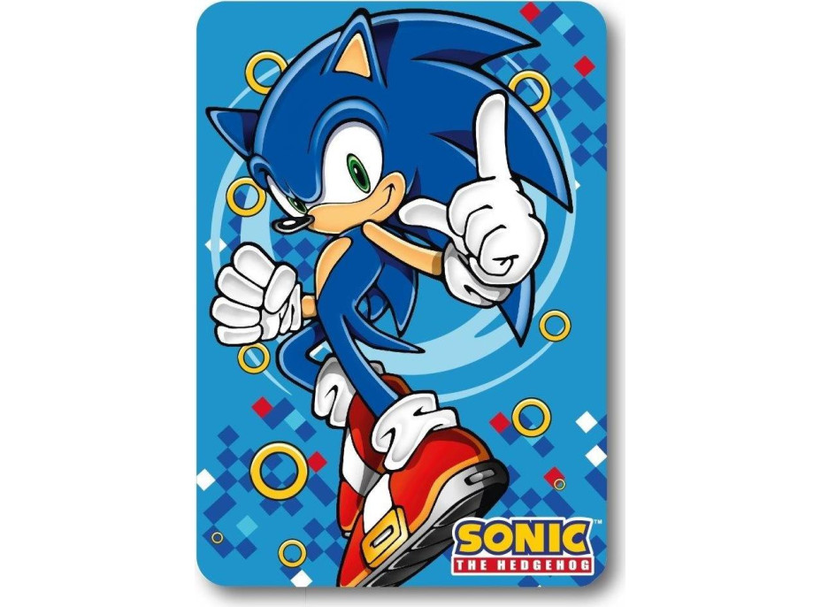 Dětská deka POLAR 100x140 cm - Ježek Sonic