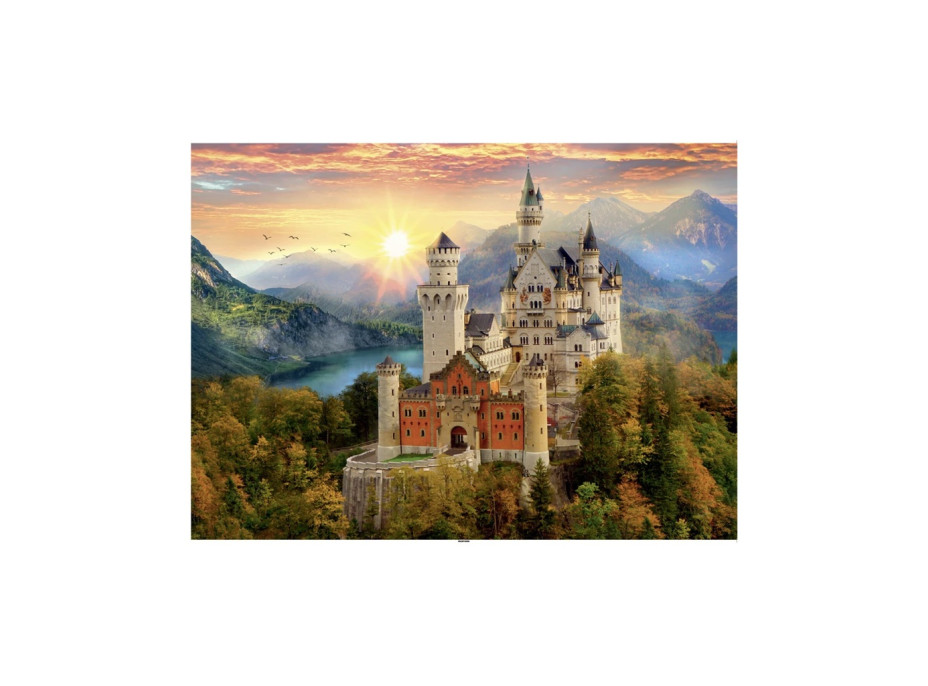 Dino Puzzle Malovaný Neuswanstein 1000 dílků