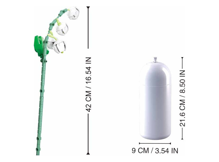 Sluban Flowers M38-B1101-09 Konvalinky ve váze