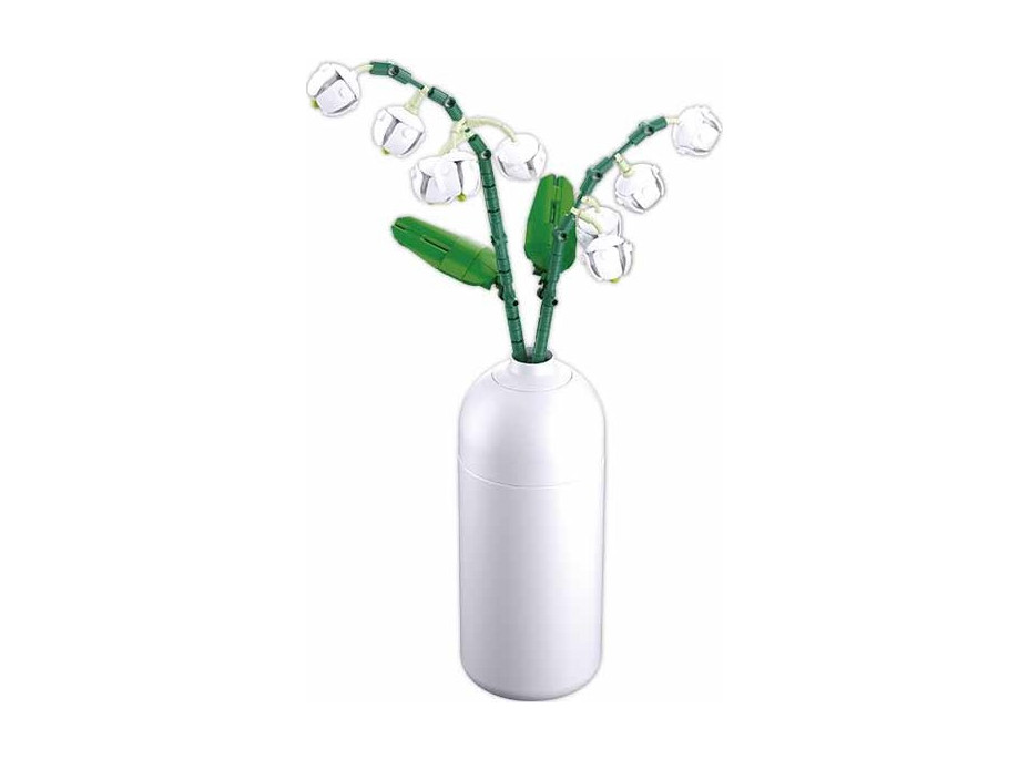 Sluban Flowers M38-B1101-09 Konvalinky ve váze