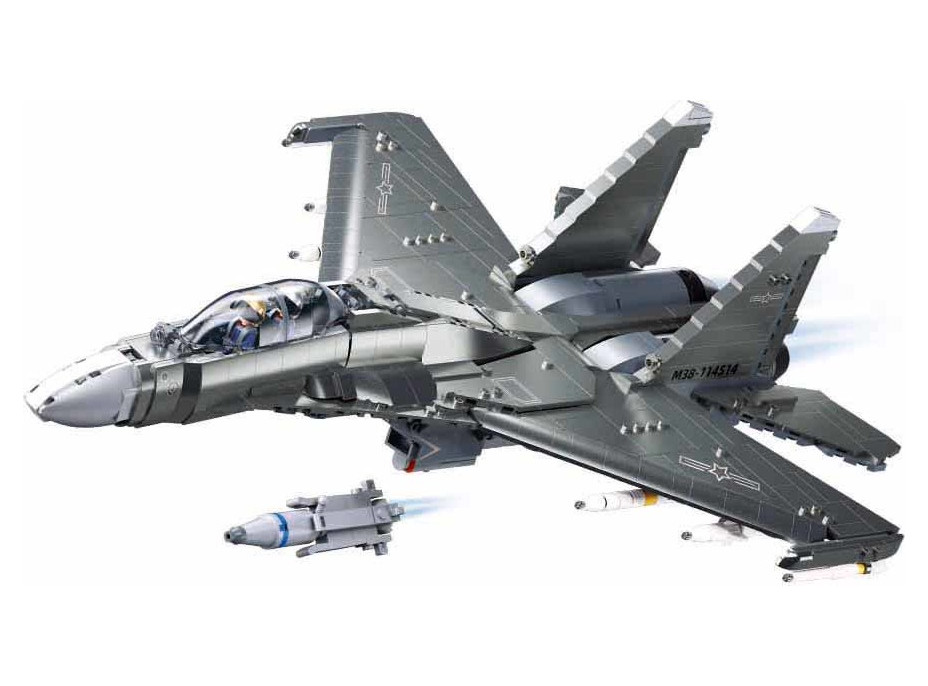 Sluban Model Bricks M38-B1273 Stíhací letoun J-16 1:44