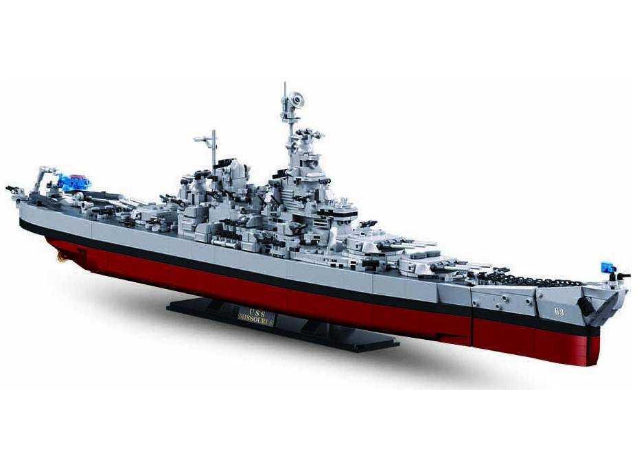 Sluban Model Bricks M38-B1291 Bitevní loď USS Missouri 1:350