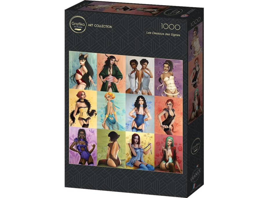 GRAFIKA Čtvercové puzzle Odhalená znamení 1000 dílků
