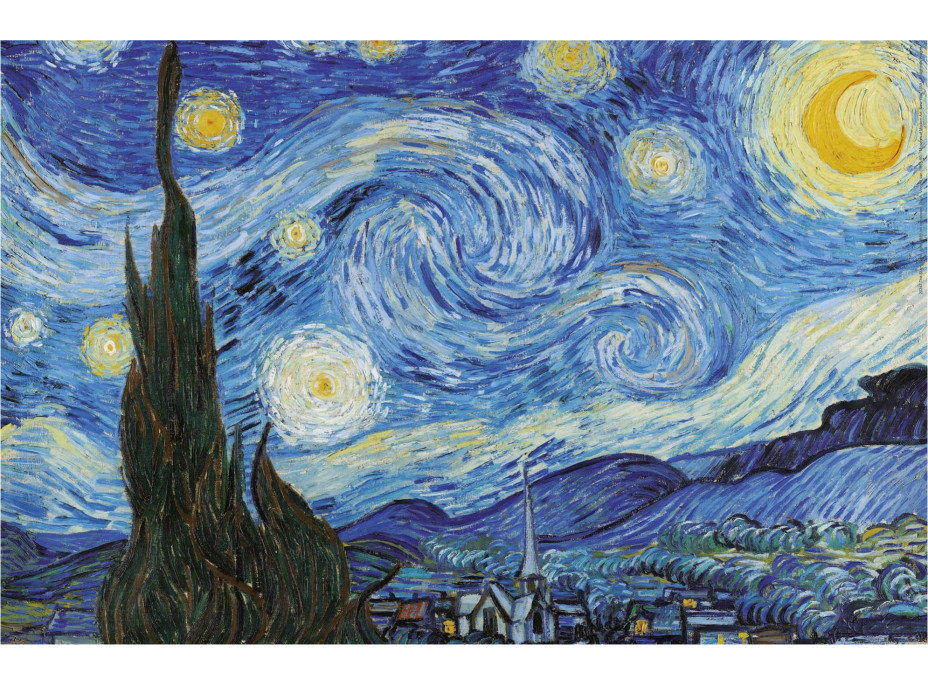 EDUCA Miniaturní puzzle Hvězdná noc 1000 dílků