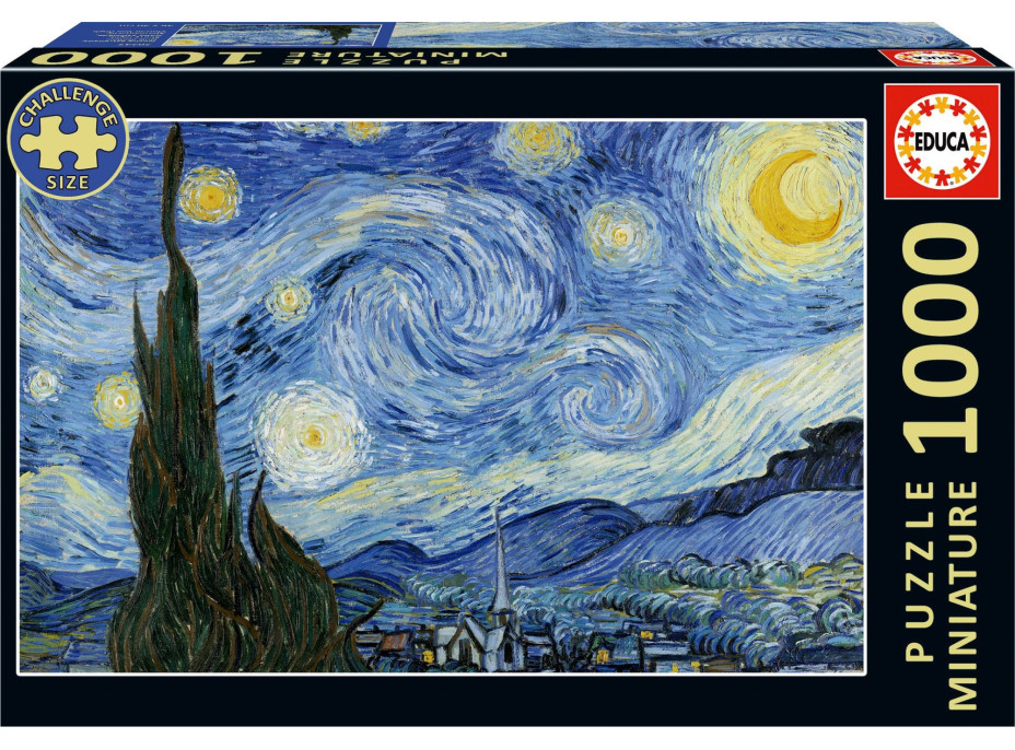 EDUCA Miniaturní puzzle Hvězdná noc 1000 dílků