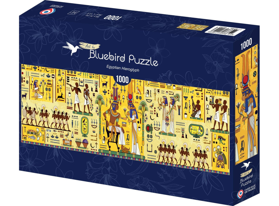 BLUEBIRD Panoramatické puzzle Egyptské hieroglyfy 1000 dílků