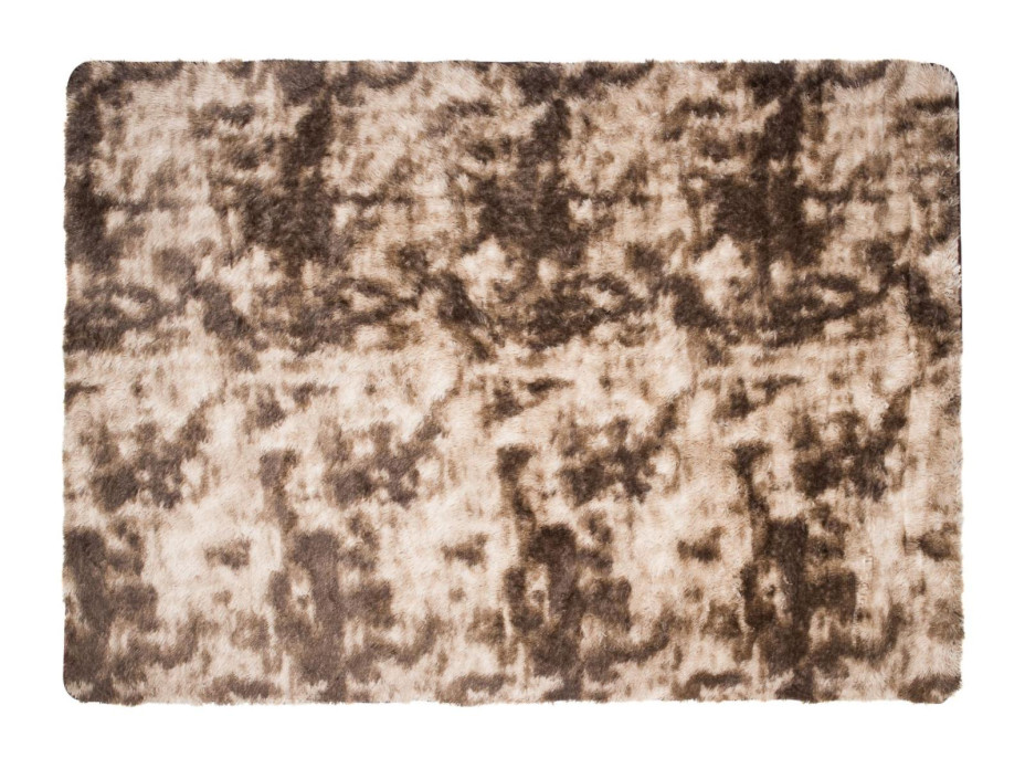 Plyšový koberec SILK Ombre - HNĚDÝ, 120x170 cm