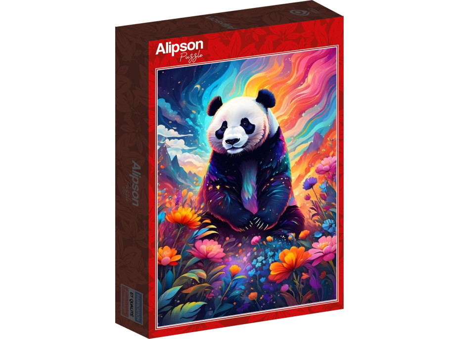 ALIPSON Puzzle Barevná panda 1000 dílků