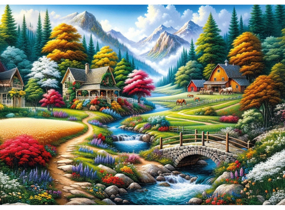 ART PUZZLE Puzzle Barevná pole 260 dílků