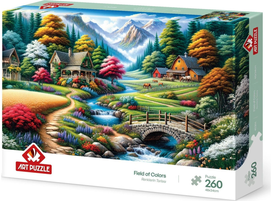 ART PUZZLE Puzzle Barevná pole 260 dílků