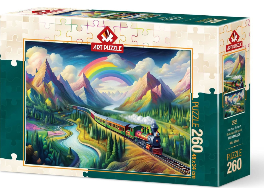 ART PUZZLE Puzzle Duhový vlak 260 dílků