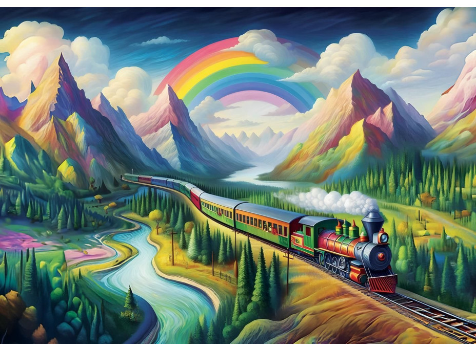 ART PUZZLE Puzzle Duhový vlak 260 dílků