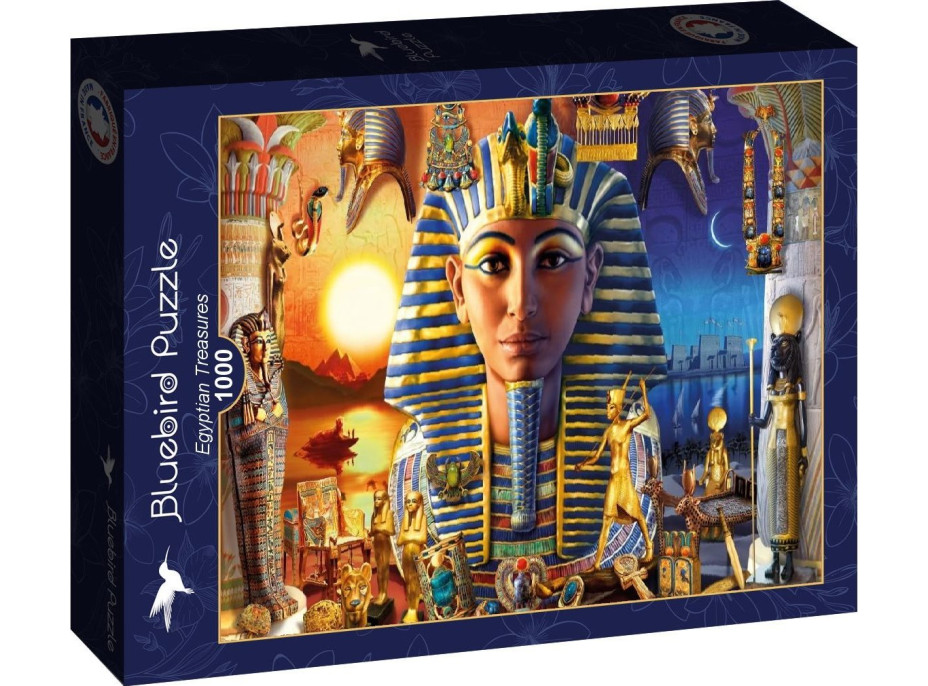 BLUEBIRD Puzzle Egyptské poklady 1000 dílků
