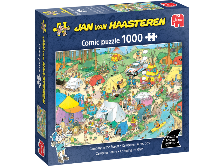 JUMBO Puzzle JvH Kempování v lese 1000 dílků