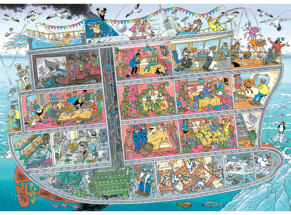 JUMBO Puzzle JvH Výletní loď 1000 dílků