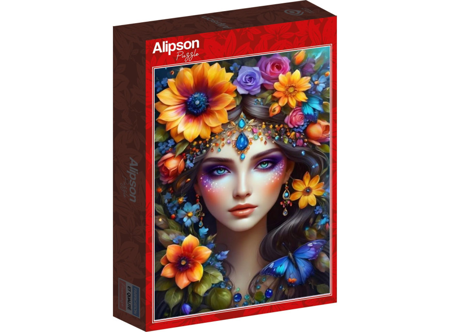 ALIPSON Puzzle Květinová žena 1000 dílků