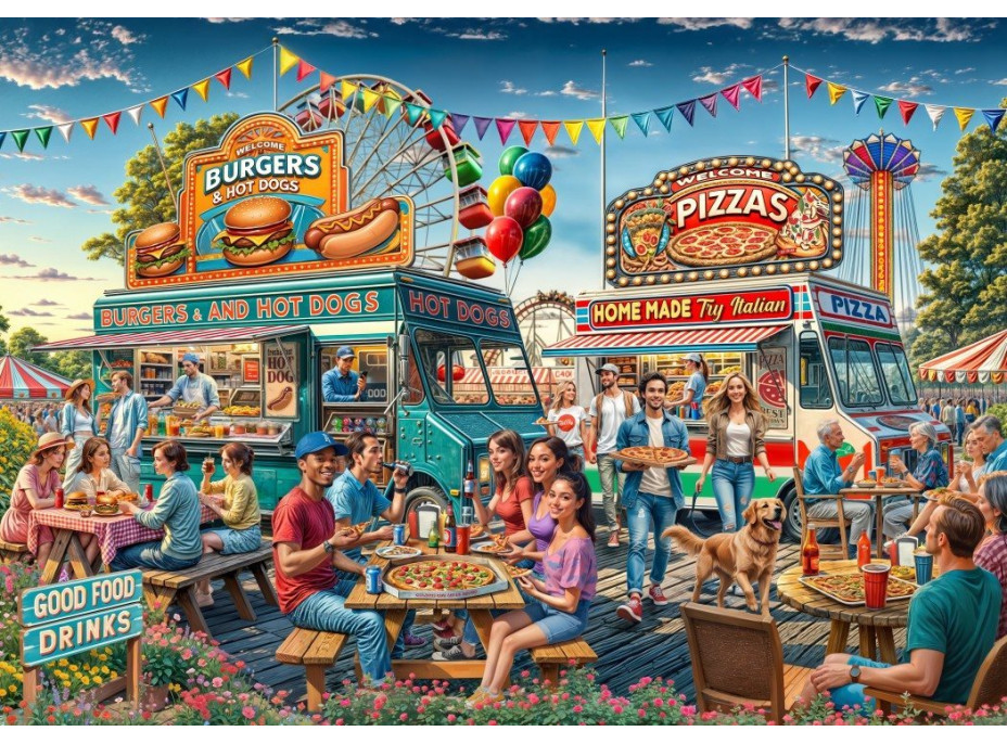 BLUEBIRD Puzzle Pojízdné občerstvení 2000 dílků