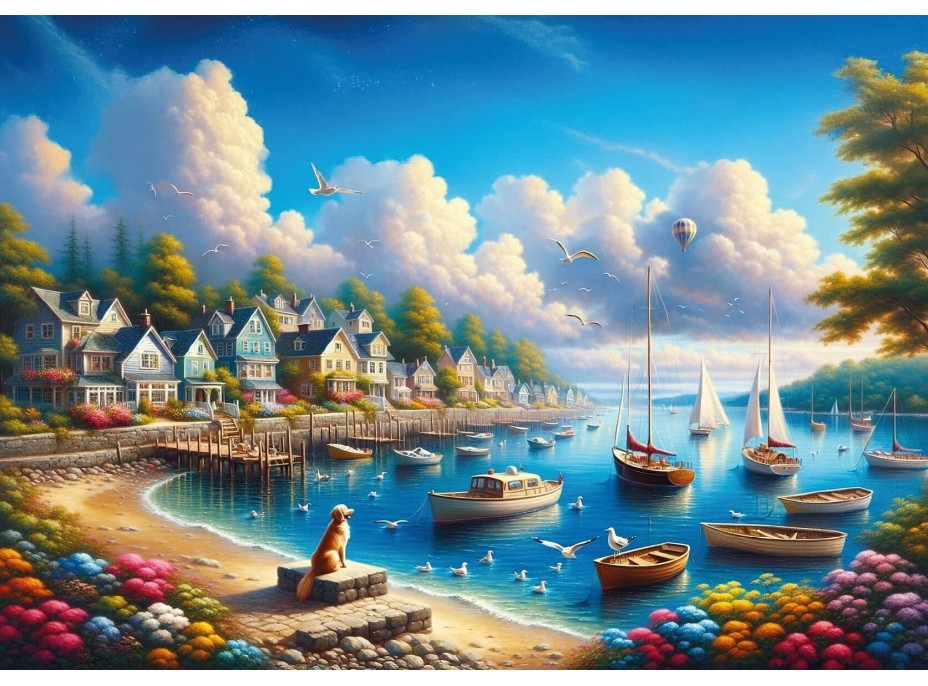 ART PUZZLE Puzzle Přístav plný plachetnic 260 dílků
