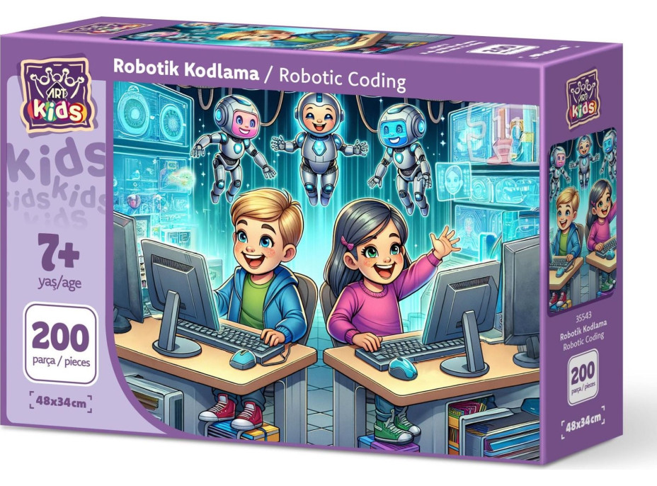 ART PUZZLE Puzzle Programování robotů 200 dílků