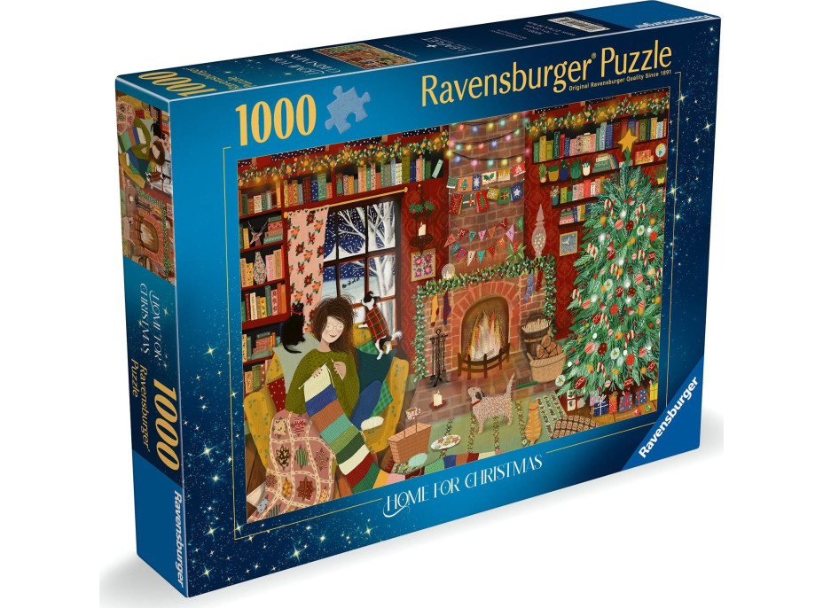 RAVENSBURGER Puzzle Rodinné Vánoce 1000 dílků