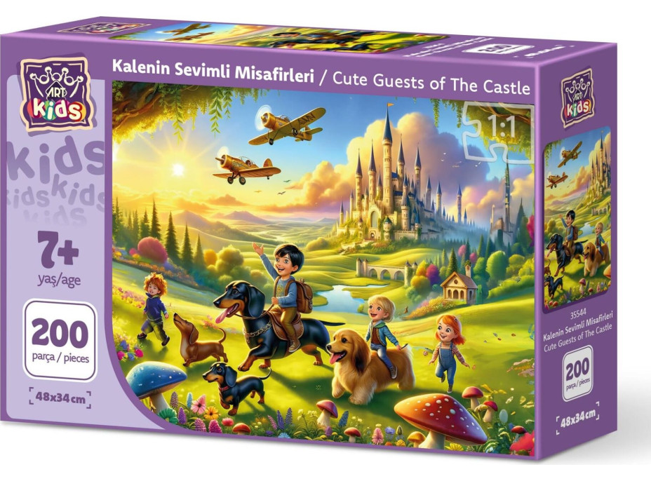 ART PUZZLE Puzzle Roztomilá hradní návštěva 200 dílků
