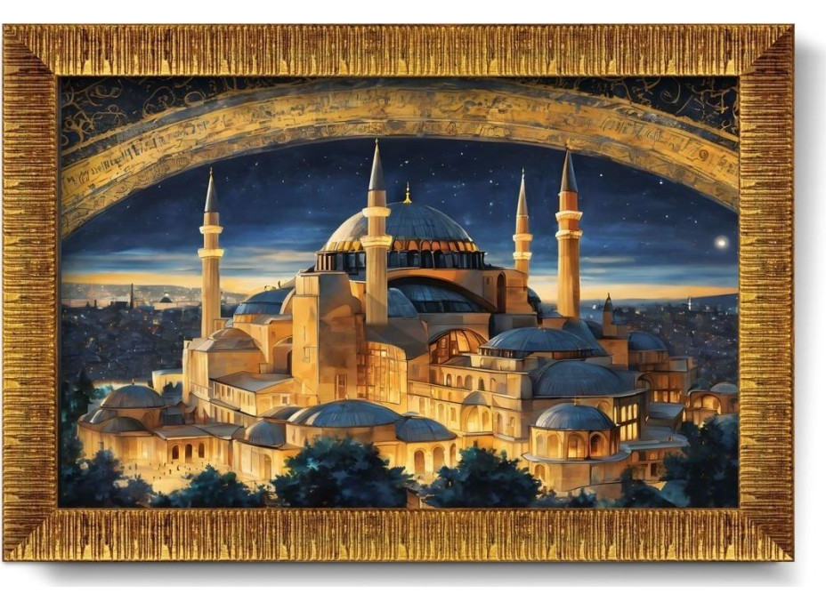 ART PUZZLE Puzzle s rámem a lepidlem 3v1 Hagia Sophia 1000 dílků