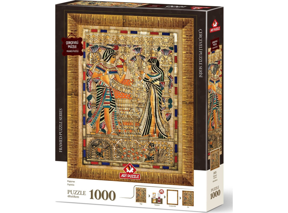 ART PUZZLE Puzzle s rámem a lepidlem 3v1 Papyrus 1000 dílků