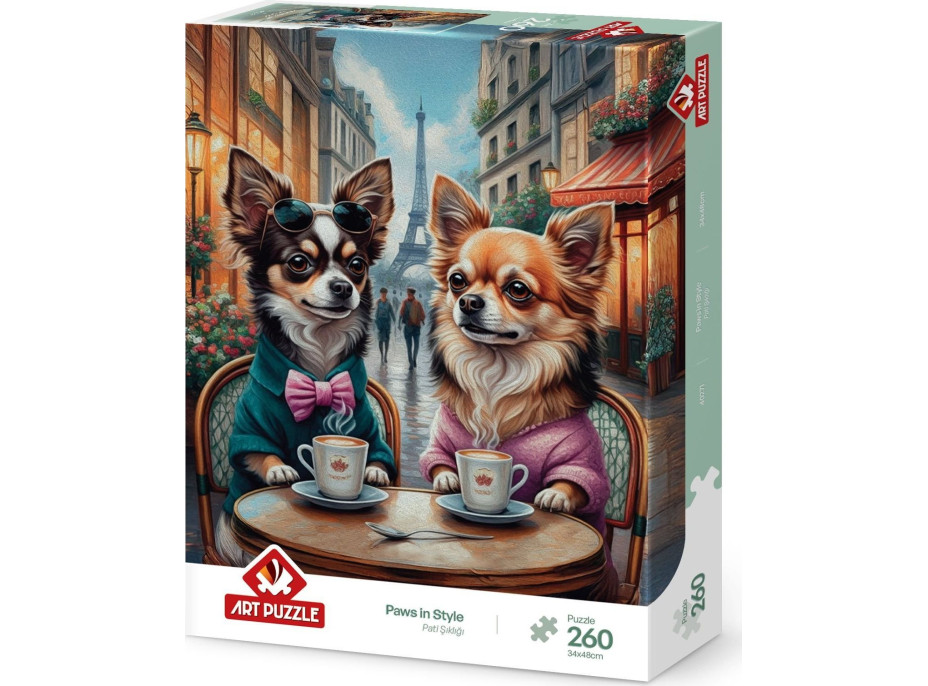 ART PUZZLE Puzzle Stylové tlapky 260 dílků