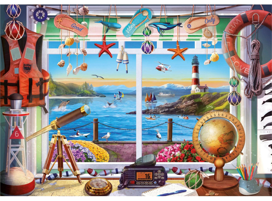 EDUCA Puzzle Život v přístavu 1000 dílků