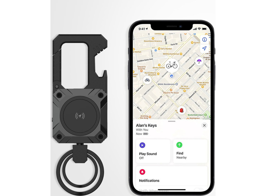 Solight lokátor klíčenka, Find My kompatibilní