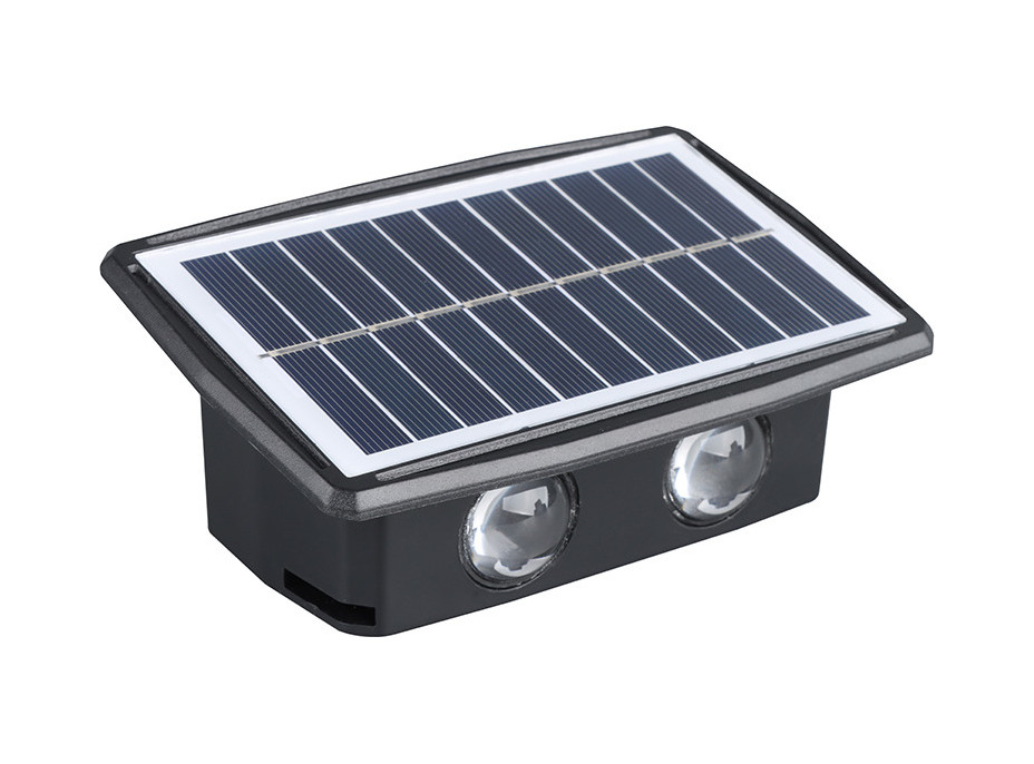 Solight LED solární nástěnné světlo, teplá a studená bílá, 15x10cm