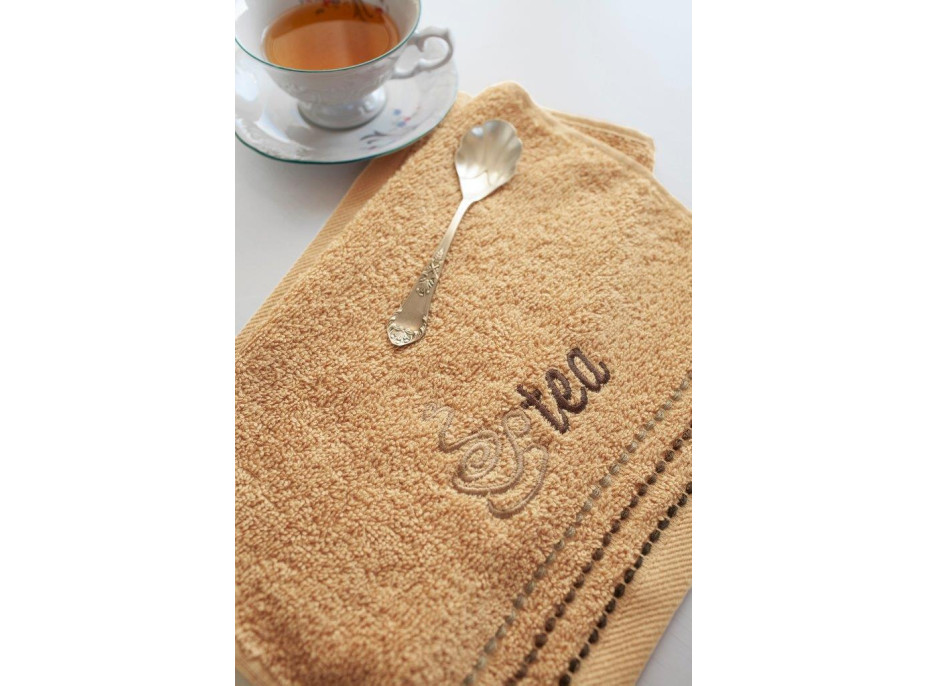 Sada kuchyňských ručníků 30x50 cm (3 kusy) - COFFEE