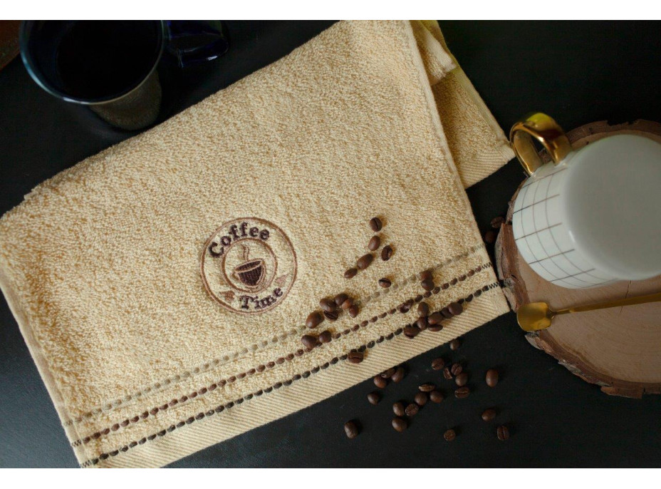 Sada kuchyňských ručníků 30x50 cm (3 kusy) - COFFEE