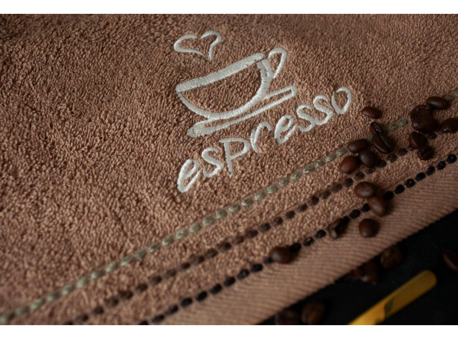 Sada kuchyňských ručníků 30x50 cm (3 kusy) - COFFEE