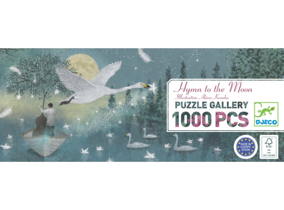 DJECO Panoramatické puzzle Óda na Měsíc 1000 dílků