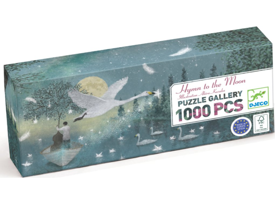 DJECO Panoramatické puzzle Óda na Měsíc 1000 dílků
